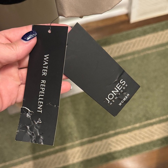 BNWT Jones NY Black and Tan Hooded Jacket size 2XL - Picture 2 of 13